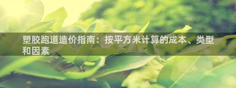d88尊龙手机客户端下载：塑胶跑道造价指南：按平方米