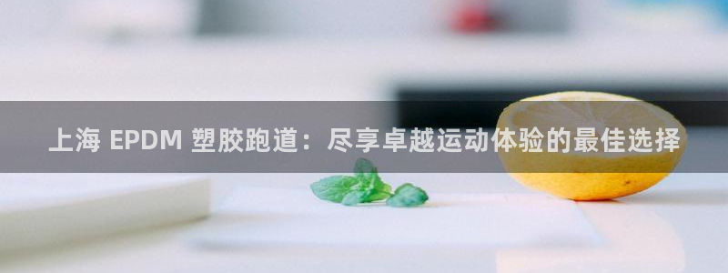 尊龙z6平台：上海 EPDM 塑胶跑道：尽享卓越运动