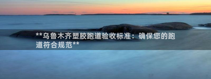尊龙官方网址：**乌鲁木齐塑胶跑道验收标准：确保您的