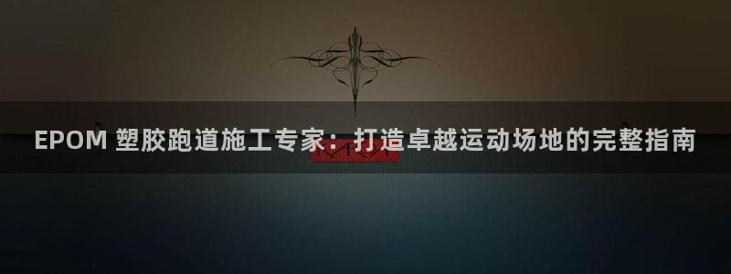 尊龙ag旗舰厅官网·(中国)官方入口：EPOM 塑胶跑道施工专家：打造卓越运动场地的完整指南