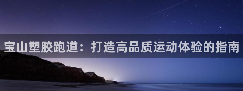 尊龙凯时网娱乐最新版下载：宝山塑胶跑道：打造高品质运