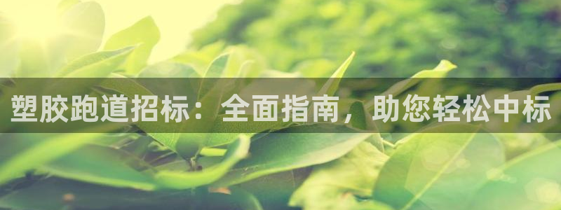 d88尊龙手机客户端下载：塑胶跑道招标：全面指南，助您轻松中标