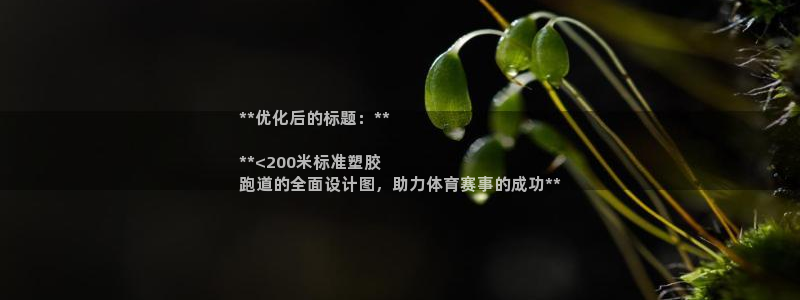 尊龙凯时网站是什么地方人开的：**优化后的标题：**

**<200米标准塑胶
跑道的全面设计图，助力体育赛事的成功**