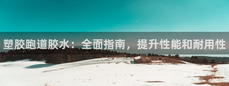 凯时国际网站域名：塑胶跑道胶水：全面指南，提升性能和