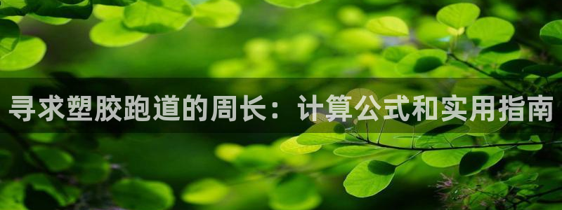 尊龙最近一次露面：寻求塑胶跑道的周长：计算公式和实用