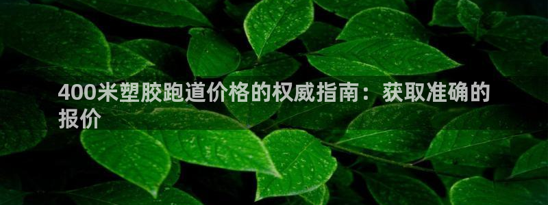 尊龙集团：400米塑胶跑道价格的权威指南：获取准确的